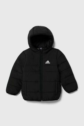 Otroška jakna adidas črna barva - črna. Otroški jakna iz kolekcije adidas. Delno podložen model