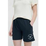 Kratke hlače za na plažo Emporio Armani Underwear mornarsko modra barva - mornarsko modra. Kratke hlače za na plažo iz kolekcije Emporio Armani Underwear. Model izdelan iz materiala z nalepko. Izjemno udobna tkanina z visoko vsebnostjo bombaža.