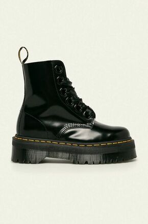 Usnjeni čevlji - črna. Čevlji iz kolekcije. Model izdelan iz naravnega usnja.