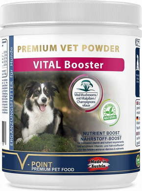 V-POINT VITAL Booster zeliščni prašek za pse - 250 g
