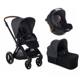 JANÉ voziček v kombinaciji Muum + Micro + Koos i-size R1 hladno črna