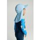Otroška baseball kapa Reima Mustekala - modra. Otroška kapa iz kolekcije Reima. Model izdelan iz enobarvne tkanine. Model ima zaščito pred soncem UPF 40+.