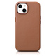 iCARER case leather case cover za iphone 14 rjav (wmi14220705-bn) (združljiv z magsafe)