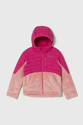 Otroška jakna Columbia roza barva - roza. Otroški jakna iz kolekcije Columbia. Delno podložen model