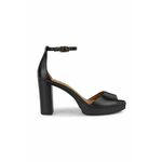 Usnjeni sandali Geox D WALK PLEASURE 85S črna barva, D45B6D 00043 C9999 - črna. Sandali iz kolekcije Geox. Model izdelan iz naravnega usnja.