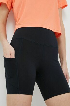 Kratke hlače za vadbo Roxy Heart Into It črna barva - črna. Kratke hlače za vadbo iz kolekcije Roxy. Model izdelan iz materiala