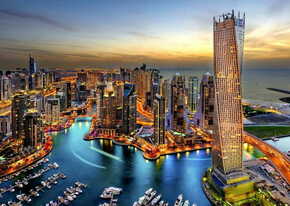 ENJOY Puzzle Dubajsko pristanišče ponoči 1000 kosov