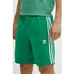 Kratke hlače adidas Originals moške, zelena barva, IM9420 - zelena. Kratke hlače iz kolekcije adidas Originals. Model izdelan iz udobnega materiala. Poliester zagotavlja večjo odpornost na gubanje.