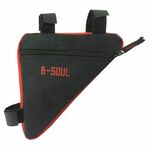 B-SOUL Triangle 1.0 kolesarska torbica, črno-rdeča