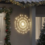 vidaXL Božične zvezdne lučke 140 LED 8 kosov toplo bele 17 cm