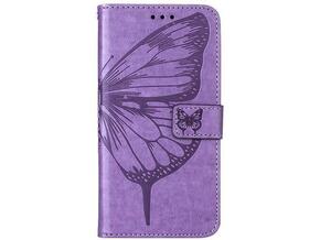 Chameleon Samsung Galaxy A34 5G - Preklopna torbica (WLGO-Butterfly) - vijolična