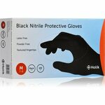 Holík Nitril Black zaščitne rokavice iz nitrila brez pudra velikost M 100 kos