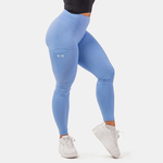 Nebbia Active High-Waist Smart Pocket Leggings Light Blue XS Fitnes hlače