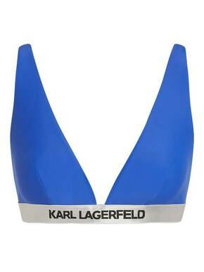 Modrček Karl Lagerfeld črna barva - mornarsko modra. Modrček s klasičnega krojem iz kolekcije Karl Lagerfeld. Model izdelan iz enobarvnega materiala.