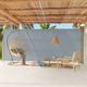 Zložljiva stranska tenda za teraso 220x600 cm siva