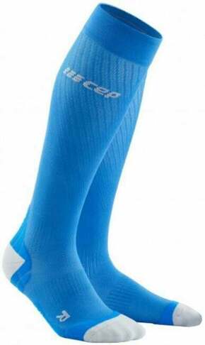 CEP WP20KY Compression Tall Socks Ultralight Electric Blue/Light Grey II Tekaške nogavice