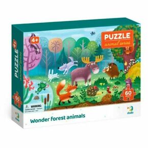 WEBHIDDENBRAND Dodo Puzzle Biomy - Čudovite gozdne živali 60 kosov