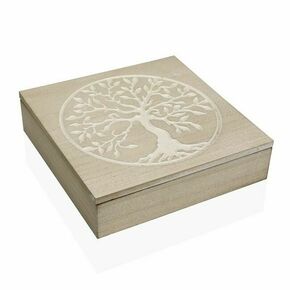 NEW Ozdobná krabica Versa Drevo Les 24 x 6 x 24 cm
