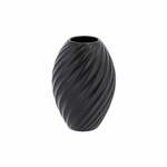 Vaza iz črnega porcelana Morsø River, višina 16 cm