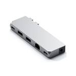 Satechi Aluminium Pro Hub Mini, 1xUSB4 96W, 1xHDMI 6K 60Hz, 2x USB-A 3.0, 1xEthernet, 1xUSB-C, 1xAudio, Ezüst