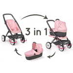 Smoby kombiniran otroški voziček Maxi Cosi svetlo roza za punčke