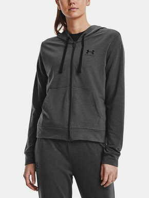 Under Armour Pulover Rival Terry FZ Hoodie-GRY S
