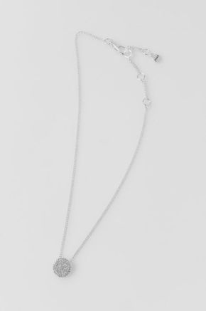 Dkny Ogrlica - srebrna. Ogrlica iz zbirke Dkny. model s kristalnim ornamentom kombinacije različnih materialov iz.