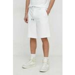 Kratke hlače Calvin Klein moški, bela barva - bela. Kratke hlače iz kolekcije Calvin Klein. Model izdelan iz gladke pletenine. Model iz izjemno udobne tkanine z visoko vsebnostjo bombaža.