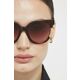 Sončna očala Guess ženski, rjava barva - rjava. Sončna očala iz kolekcije Guess. Model s toniranimi stekli in okvirji iz plastike. Ima filter UV 400.