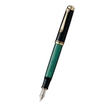 PELIKAN Nalivno pero souveran m600, črno-zelen, f konica 979