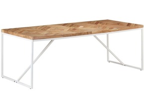 VIDAXL Jedilna miza 200x90x76 cm trden akacijev in mangov les