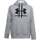 Under Armour Kapuca s kapuco Rival Fleece-GRY, Pulover s kapuco Rival Fleece-GRY | 1356318-035 | LG
