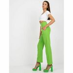 ITALY MODA Ženske hlače z žepi ALLEGRA svetlo zelene barve DHJ-SP-16008.01X_387627 2XL