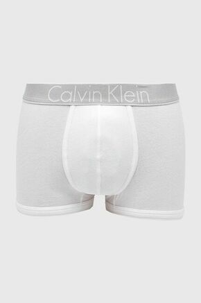 Calvin Klein Underwear boksarice - bela. Ženske boksarice iz kolekcije Calvin Klein Underwear. Model iz elastične pletenine.