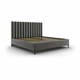 Siva oblazinjena zakonska postelja s prostorom za shranjevanje z letvenim dnom 180x200 cm Casey – Mazzini Beds