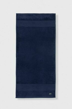 Bombažna brisača Lacoste 50 x 100 cm - modra. Bombažna brisača iz kolekcije Lacoste. Model izdelan iz tekstilnega materiala.