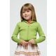 Otroški pulover Mayoral zelena barva - zelena. Otroški pulover iz kolekcije Mayoral. Model z zapenjanjem na zadrgo, izdelan iz enobarvnega materiala.