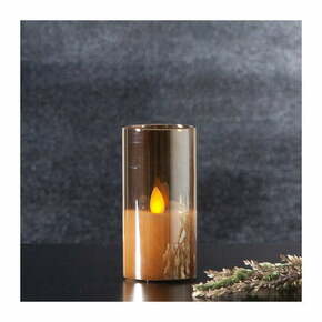 Oranžna LED sveča iz voska v steklu Star Trading M-Twinkle