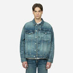 Jeans jakna Evisu moška - modra. Jakna iz kolekcije Evisu. Prehoden model, izdelan iz jeansa. Model iz izjemno udobne tkanine z visoko vsebnostjo bombaža.