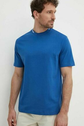 Bombažna kratka majica United Colors of Benetton moški - modra. Kratka majica iz kolekcije United Colors of Benetton