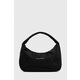 Torbica Chiara Ferragni črna barva - črna. Srednje velika torbica iz kolekcije Chiara Ferragni. Model na zapenjanje, izdelan iz tekstilnega materiala.