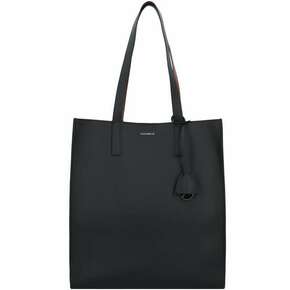 Usnjena torbica Coccinelle črna barva - črna. Velika nakupovalna torbica iz kolekcije Coccinelle. Model na zapenjanje