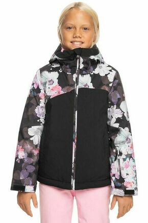 Otroška smučarska jakna Roxy GREYWOOD GIRL J SNJT črna barva - črna. Otroška smučarska jakna iz kolekcije Roxy. Podložen model