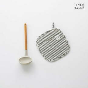 Lanena kuhinjska rokavica Thin Black Stripes – Linen Tales