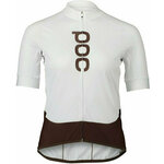 POC Essential Road Logo Jersey Hydrogen White/Axinite Brown L Jersey