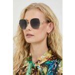 Sončna očala Marc Jacobs ženski, črna barva - črna. Sončna očala iz kolekcije Marc Jacobs. Model s toniranimi stekli in okvirji iz kombinacije umetne snovi in kovine. Ima filter UV 400.