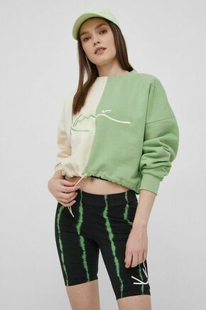 Karl Kani Majica - zelena. Pulover iz zbirke Karl Kani. Model narejen iz rahlo elastična tkanina.