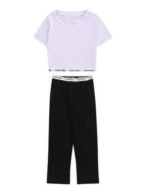 Otroška bombažna pižama Calvin Klein Underwear vijolična barva - vijolična. Otroški pižama iz kolekcije Calvin Klein Underwear. Model izdelan iz elastične pletenine. Izjemno udoben material.