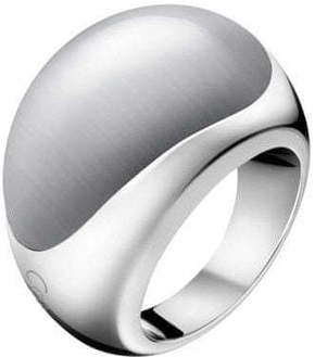 Calvin Klein Jeklen prstan s kamnom Ellipse KJ3QWR0201 (Obseg 55 mm)