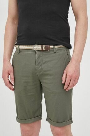 Lindbergh Hlače - zelena. Kratke hlače iz zbirke Lindbergh. Model izdelan iz tkanine.